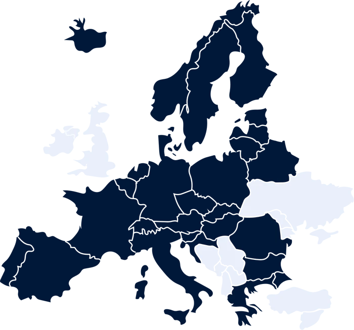نقشه کشورهای شینگن