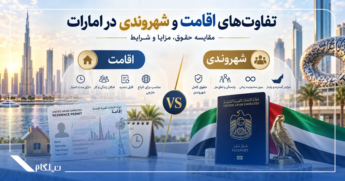 تفاوت‌های اقامت و شهروندی در امارات