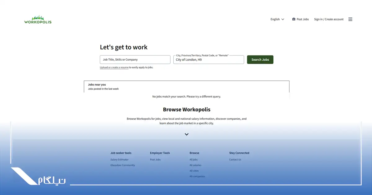 سایت کاریابی Workopolis در کانادا